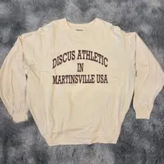 DISCUS ATHLETIC スウェットシャツ クリーム色