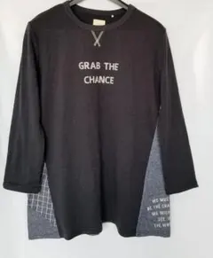 長袖 トップス M 黒 ブラック グレー 春 秋