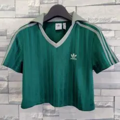 adidas アディダス 半袖 Tシャツトップス 緑 XL (実際のMかL位)