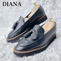 新品未使用】DIANA タッセルローファー ブラック 22cm 足裏タグ付き 