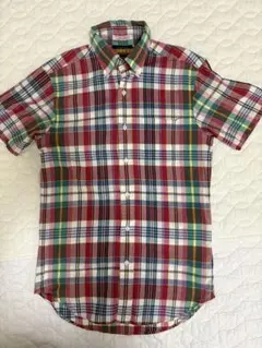ラルフローレン ラグビー ボタンダウンシャツ 半袖 チェック Ralph Lau