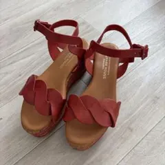 LE CRABE ROUGE＊厚底サンダル レッド 37のサムネイル