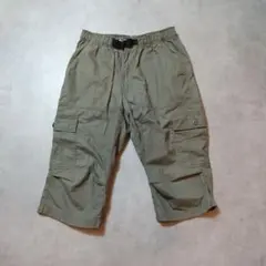 オ*ム様 カーゴハーフパンツ　オリーブグリーン　ベルト付き　Mサイズ