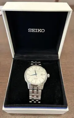 SEIKO セイコー 4R36 プレサージュ 自動巻き 腕時計 シースルーバック 