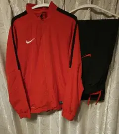 NIKEナイキDRI-FIT トレーニングウェアセットアップ レッド/ブラックL