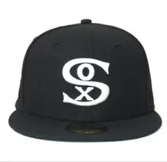 NEW ERA 59FIFTY ブラックキャップ 7 1/2 ホワイトソックス