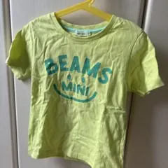 BEAMS MINI ライムグリーン Tシャツ