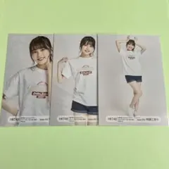 HKT48 チームKIV 2023 Tシャツ 3枚セット　地頭江音々　生写真
