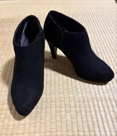 ESPERANZA エスペランサ ブーツ 黒 スエード ヒール S