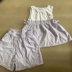 Be Petits Pois Ver タンクトップとショートパンツ 120