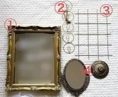 【週末セール】アンティーク ミラー 鏡 ウェルカムスペース ウェディング