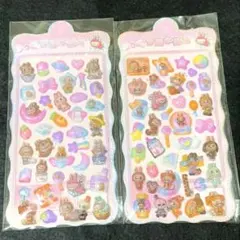 【2点】ラブブ　ボンボンドロップシール　シール　2