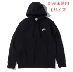 ナイキウェア クラブ メンズ プルオーバー パーカー ブラック L