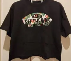 VANS Tシャツ ブラック ボタニカルロゴ クロップド丈のサムネイル