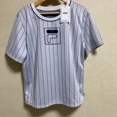 【新品未使用品】FILA ストライプTシャツ Lサイズ