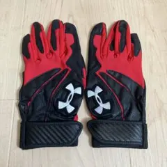 未使用品 Under Armour バイクグローブ レッド/ブラック