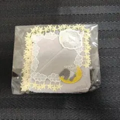 近沢レース　夢喰いバク　グレー　タオルハンカチ