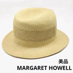 美品 マーガレット ハウエル 麦わら 帽子 ハット