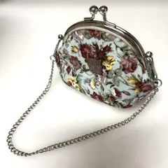 セールANNASUIアナスイ花柄総柄がま口チェーンコインケースミニバッグ2wayのサムネイル