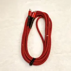 Type C Micro USB ケーブル 2m レッド 充電ケーブル