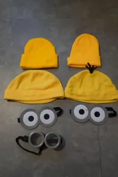 ミニオンの帽子と眼鏡セット