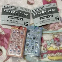 ボンボンドロップシール ミニチュアチャーム ハローキティ はぴだんぶい セット