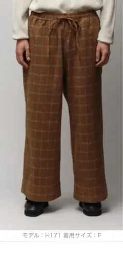 ウール ワイドパンツ