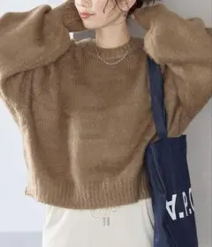 FREAK'S STORE ブラウンニット 長袖