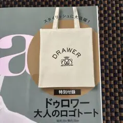 Drawer × éclat 大人のロゴトートバッグ
