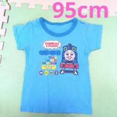 きかんしゃトーマス 半袖Tシャツ 95cm ブルー ベビー服　夏のサムネイル