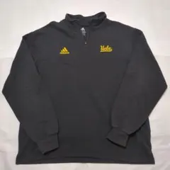 【adidas】00's UCLA ハーフジップ スウェット ブラック M