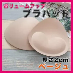 ブラパッドのみ ボリュームアップ 厚手 普段着 水着 ドレス スポンジ○