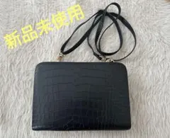 ブラック クロコダイル風 ショルダーバッグ - メルカリ