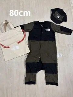 【新品 未使用】 ノースフェイス ベビー ロンパース 帽子 巾着袋 3点セット
