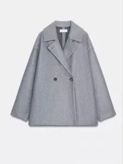 ZARA ソフトダブルブレストコート