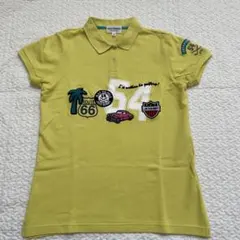 ジャックバニー　レディース　ポロシャツ　2 イエロー　ワッペン