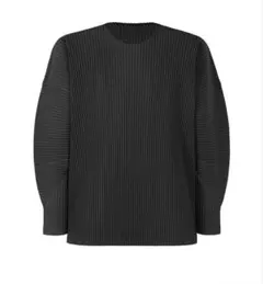 HOMME PLISSÉ ISSEY MIYAKE ブラック長袖カットソー Homme Plisse Issei Miyake カットソー ブラック - メルカリ