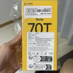 realme Note 70T ゴールド 本体