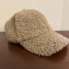 Ｈ＆Ｍ　ベージュ ボア キャップ