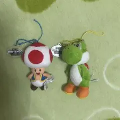 スーパーニンテンドーワールド マスコット キノピオ ヨッシー 2점 세트