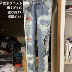 mnml ミニマル　リメイクデニム　バンダナ　ペイズリー柄　未使用品