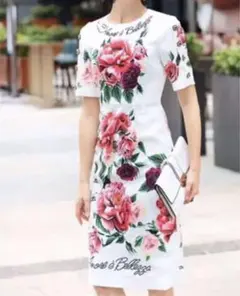新品✨華やかインポート商品❤️】花柄ビジューワンピース♡パーティーにもNo.26