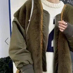 etsinta/エシンタ ファー切替ジャケット　CIAOPANIC TYPY