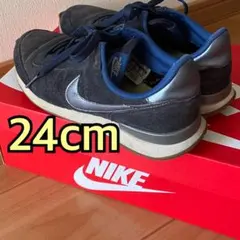 【レア品】NIKE☆インターナショナリスト☆ネイビー✖️メタリック☆24cm