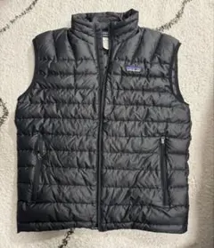 patagonia ブラック キルティング ベスト