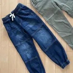 130 裾絞り　デニムパンツ