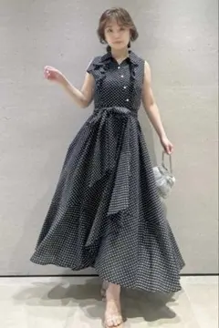 Rirandture レーストリムドットワンピース - メルカリ