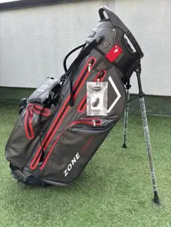 ベニントン　スタンドキャディバッグ　新品　ゴルフバッグ　レッド　グレー BENNINGTON ベニントン スタンドキャディバッグ#新品未使用品#ZONE