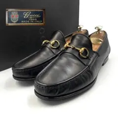 《超美品》60周年モデル 1953 グッチ ホース ビット ローファー 黒系 7