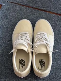 Vans クリーム　ベージュ　ホワイト　ローカットスニーカー